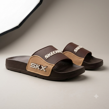 Men's Stylish Casual Slippers Soft Comfortable Slip-On Sandals Lightweight Daily Wear Trendy Summer Footwear
