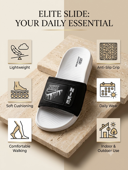 Men's Stylish Casual Slippers Soft Comfortable Slip-On Sandals Lightweight Daily Wear Trendy Summer Footwear