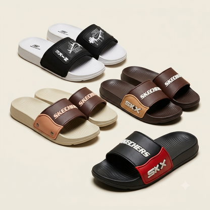 Men's Stylish Casual Slippers Soft Comfortable Slip-On Sandals Lightweight Daily Wear Trendy Summer Footwear