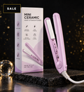 Mini Ceramic Hair Straightener & Curler – 2-in-1 Portable Styling Tool