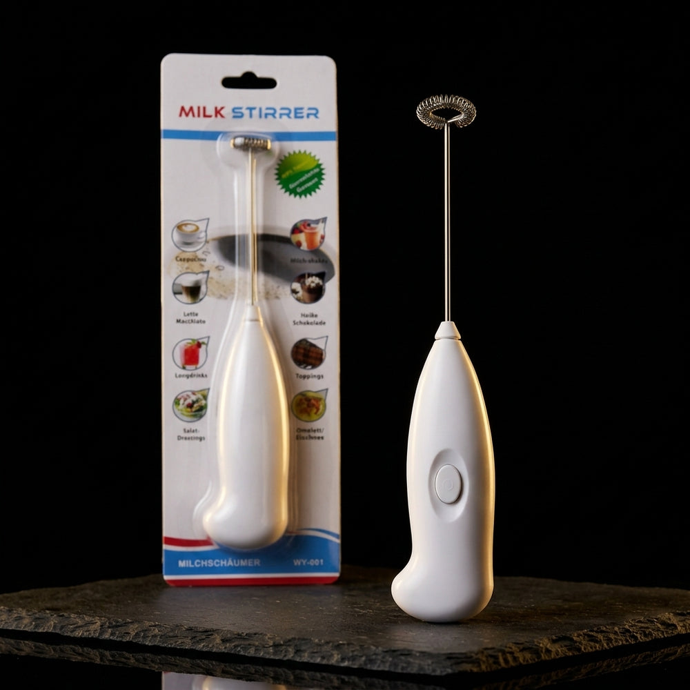 Milk Frother Handheld Electric Whisk Battery Operated Milk Stirrer