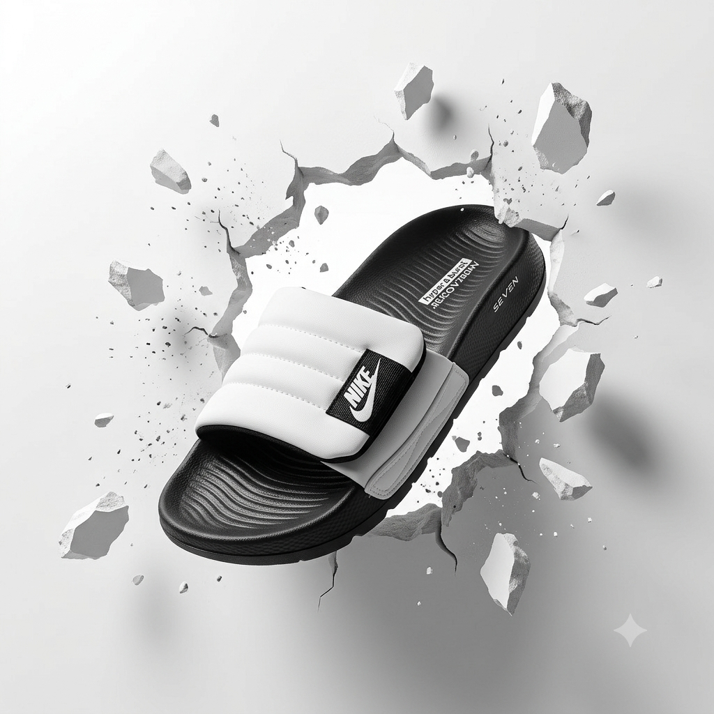 Slides for Men Adjustable Strap Soft Comfortable Anti-Slip Slippers Lightweight Casual Sandals