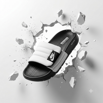 Slides for Men Adjustable Strap Soft Comfortable Anti-Slip Slippers Lightweight Casual Sandals