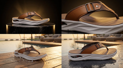 Men's EVA Soft Sole Slides Anti-Slip Lightweight Casual Slippers Indoor Outdoor Flip Flops Premium Chappal
