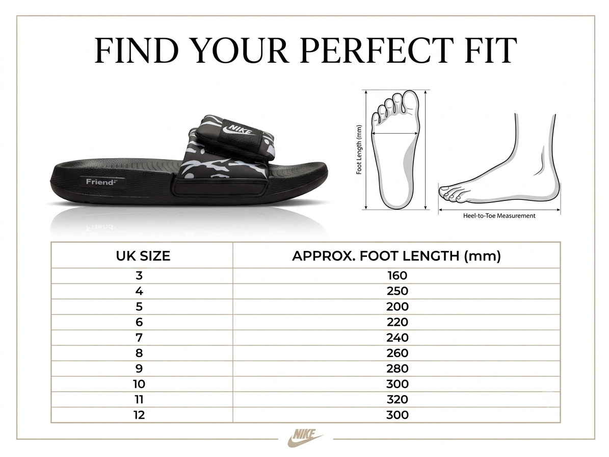 Men's Premium Padded Strap Slides Soft Sole Anti-Slip Slippers Comfortable Casual Summer Sandals Indoor & Outdoor Black