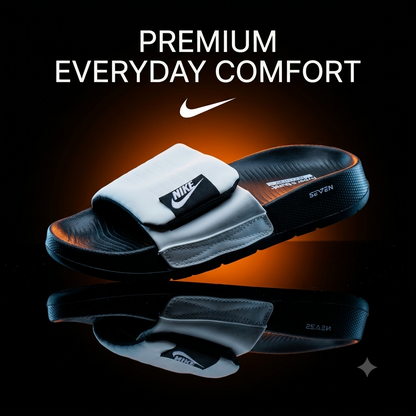Slides for Men Adjustable Strap Soft Comfortable Anti-Slip Slippers Lightweight Casual Sandals