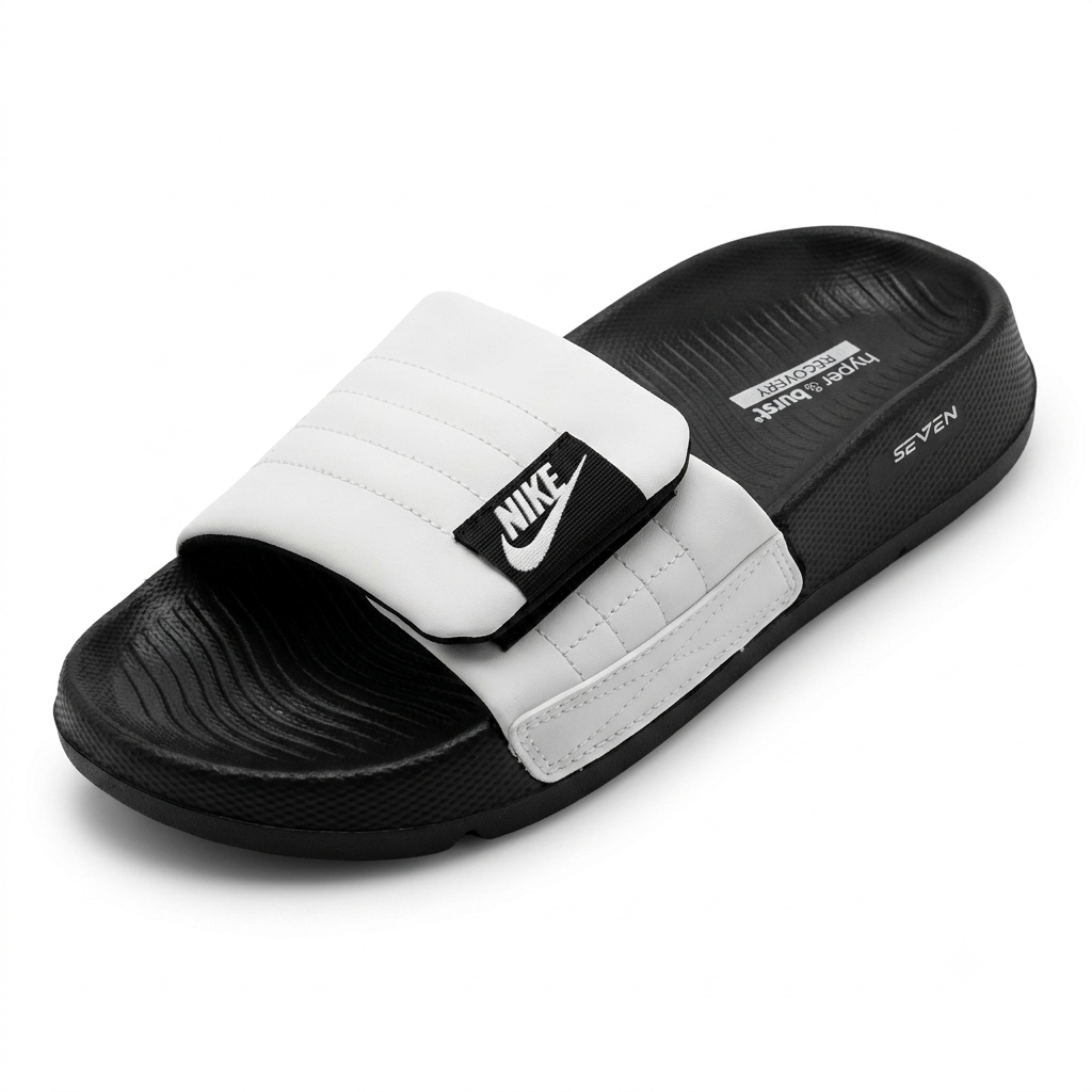 Slides for Men Adjustable Strap Soft Comfortable Anti-Slip Slippers Lightweight Casual Sandals