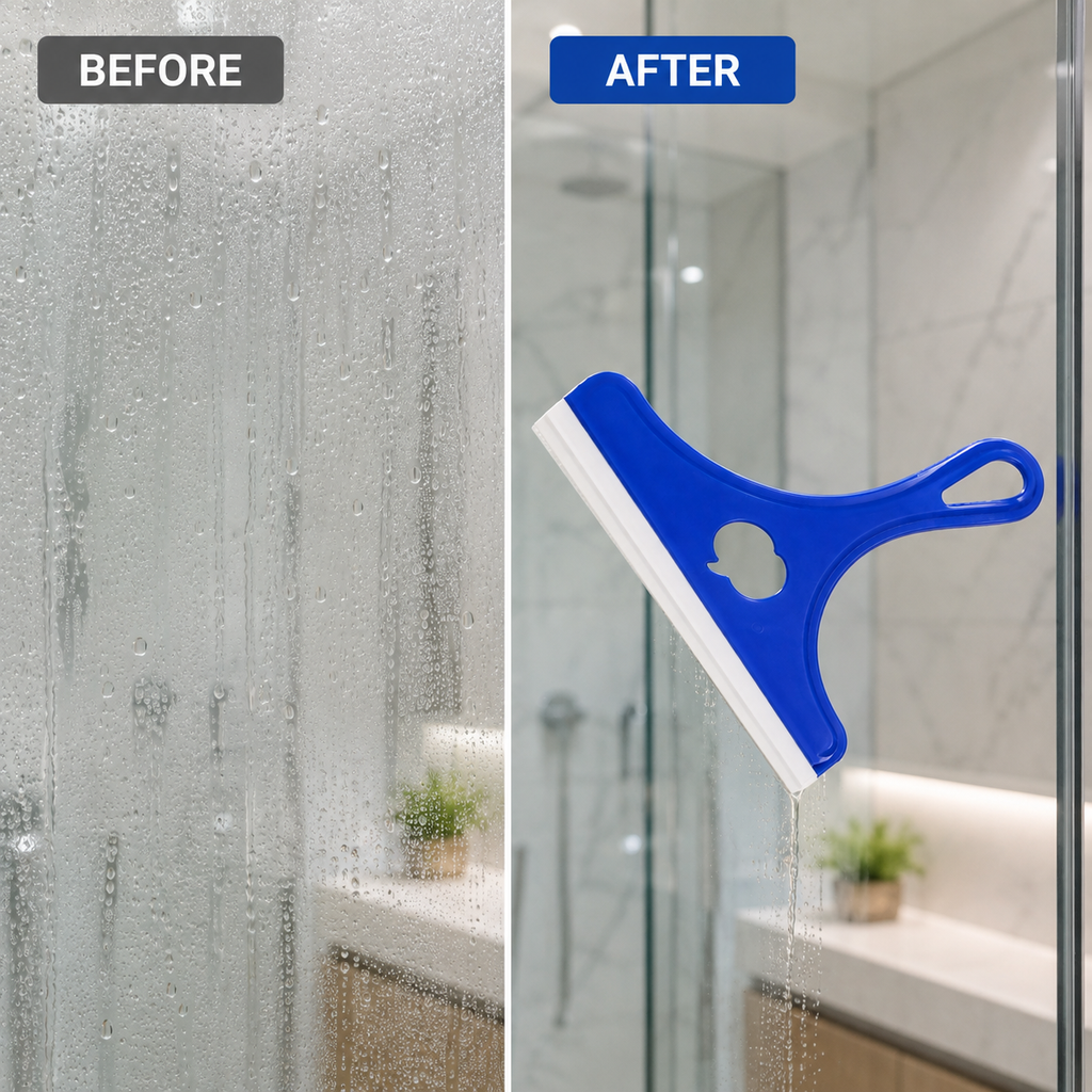 Multi-Purpose Glass Wiper Squeegee for Windows Bathroom Shower And Mirrors